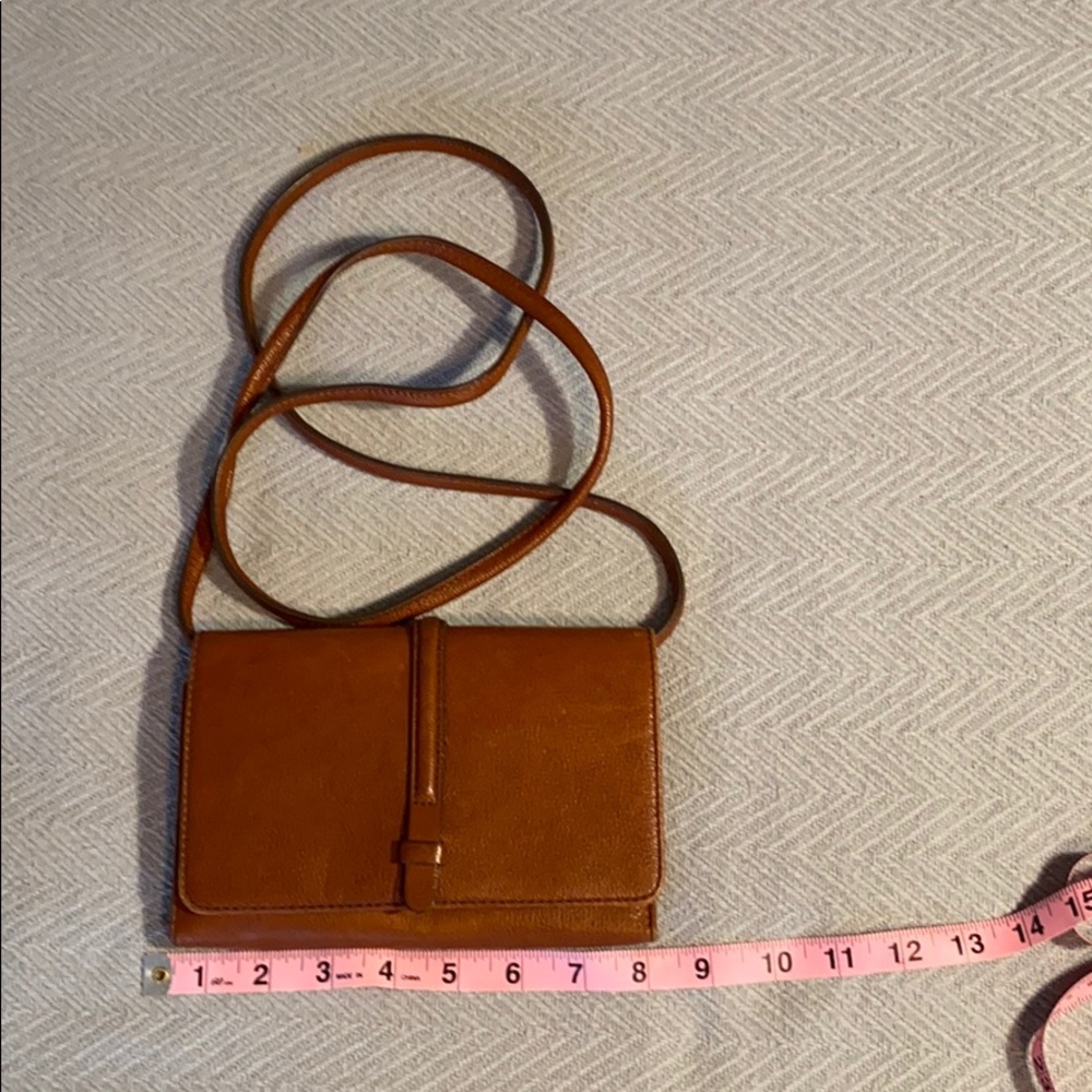 Fossil wallet with crossbody strap